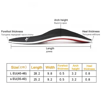 Premium Ortezare Gel de Înaltă Suport Arc Tălpi Gel Pad 3D Suport Arc Picioare Plate Pentru Femei / Bărbați ortopedice dureri de Picioare Unisex