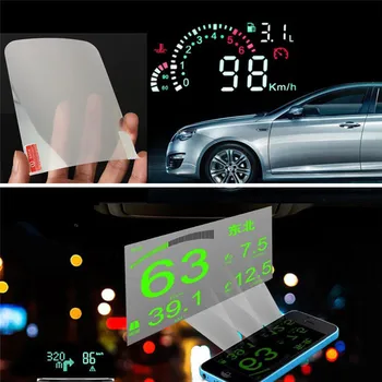 Masina HUD Film Reflectorizant Head Up Display Sistem de Film OBD II Consumul de Combustibil Depășirea vitezei de Afișare Accesorii Auto