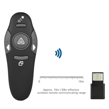2.4 GHz Wireless Mouse USB Prezentare Powerpoint PPT Flip Pen Indicatorul Clicker Prezentator de Control de la Distanță pentru Profesor Lector