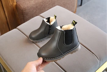 2020 toamna și iarna nou pantofi pentru copii baieti fete non-alunecare Anglia cizme de blana copii cizme pentru Copii unice adidași 21-30