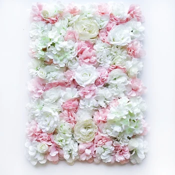 60x40cm Artificiale Hortensie Floare Trandafir Bujor Panouri Nunta Fundal Florale Decoratiuni de Desfășurare Florale Decor de Flori False