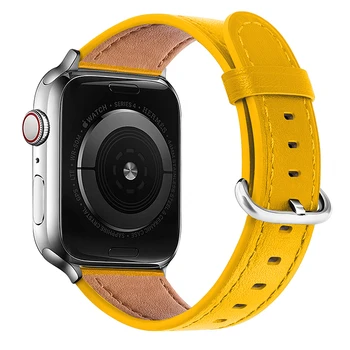 Piele watchband pentru apple watch band 44mm 42mm 40mm 38mm iWatch Seria 5 4 3 2 1 Brățară de Înlocuire Curea Încheietura ceas sport
