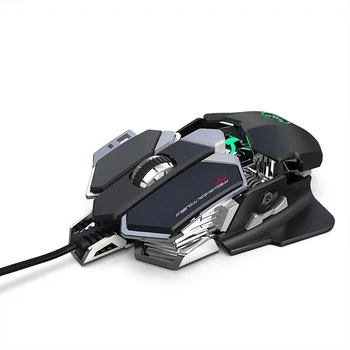 HXSJ J600 cu Fir Mouse de Gaming Nouă Cheie de Programare Macro Mouse-ul cu Șase DPI Reglabil pline de culoare RGB Efect de Lumină
