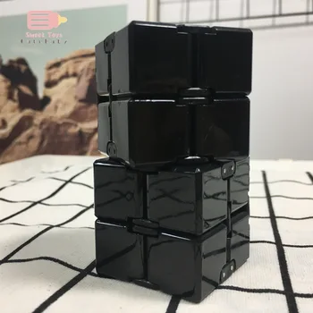 Neo Infinity Cub Magic Degetul Jucărie Birou Flip-Puzzle Cub de Relief de Stres Cub Bloc Jucărie de Învățământ Pentru Copii pentru Adulti ABS