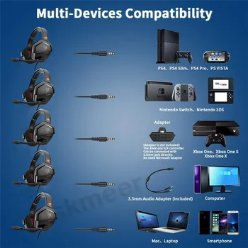 Xiberia NUBWO N16 PS4 Gaming Headset Bass Casque PC Gamer Casti cu Microfon pentru Noul xbox One,Calculator,laptop, Telefon Mobil