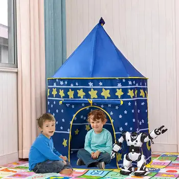Princess Cort Cort de Joaca Pliabil Albastru Roz Jocul Casa Cort de Interior, de Exterior Jucarii pentru Copii Cortul Pentru Copii tipi infantil