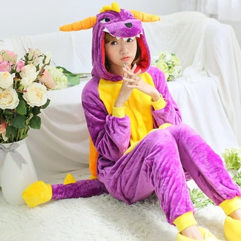 Flanel Iarna Pijama Seturi Pentru Femei Pijamale Unicorn Panda Coase Hăinuțe Pentru Adulți Animal Pijamale Cosplay Unisex Homewear