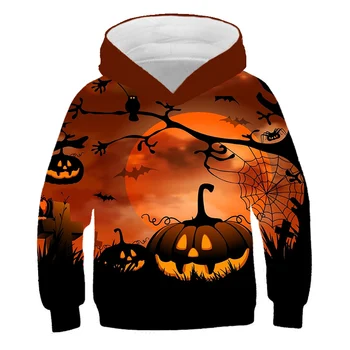 2020 Dovleac de Halloween felinare mai Noi imprimare Copii hanorace moda băieți fete hanorac pulover costum hanorace Hanorac