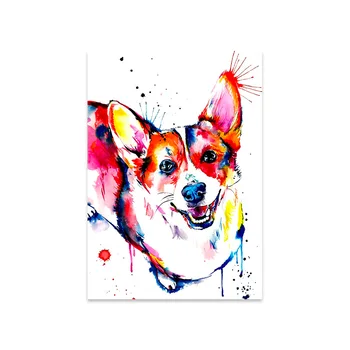 Colorat Animale Câine Bulldog francez Labrador Panza Pictura Postere si Printuri de Arta de Perete Imaginile pentru Camera de zi Decor Acasă