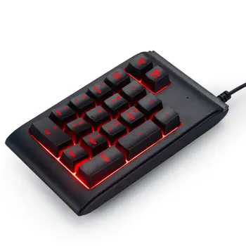 Trei Culori RGB cu iluminare din spate USB Tastatura cu Fir rezistent la apa tastatura numerică Tastatura Numerică Mini Numpad Multi-functional Digital Cheile LX9A