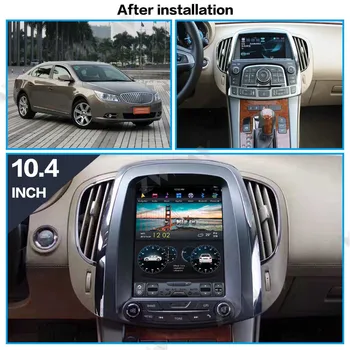 PX6 4+64G Tesla Stil Mare Ecran Android 9.0 Auto Multimedia Player Pentru Buick lacrosse 2007-GPS Audio stereo Radio unitatea de cap