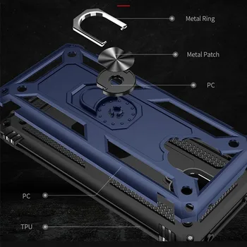 Inel de Caz Pentru Xiaomi Redmi Note 9 8 7 K20 K30 Pro Max Magnetic rezistent la Șocuri Armura Kickstand Caz Pentru Redmi Notă 8T 9 7A 8A 9A 9C
