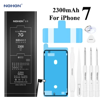 Nohon Baterie Pentru iPhone 7 iPhone7 7G 2230-2300mAh Super Capacitate Li-polimer Bateria Apple Pentru iPhone 7 iPhone7 Baterii +Instrumente