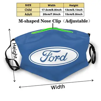 Ford Motors Alb Logo-Ul Fan Art Bricolaj Pentru Adulți Copii Masca De Fata Simbol Logo-Ul F150 Muscle Car Masini Fiesta Scăpa Repede F250 Proprietarii Clubului