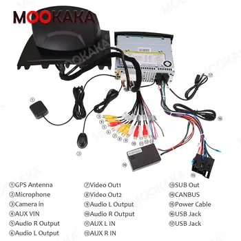 Mookaka PX6 Android 10.0 64G Radio Auto Navigație GPS DSP Pentru Renault Megane 2 Fluence 2002 + Stereo Auto Video Player Multimedia