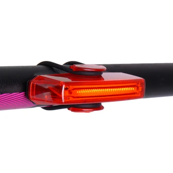 MTB Biciclete Rutier Lumina rezistent la apa 30 LED-uri Ultra Luminoase de culoare Roșie USB Reîncărcabilă Biciclete de Munte de Lumină Stop Accesorii pentru Biciclete
