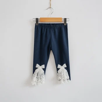Fete Jambiere de Vară 2020 Stil de Îmbrăcăminte pentru Copii Vițel lungime Copilul Plasă de Îmbinat Arc Dantelă Jambiere Pantaloni, Dimensiunea 100-150