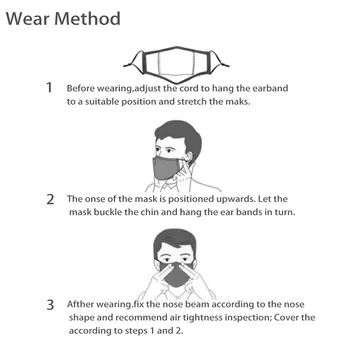 În aer liber, Măști de Protecție 7 PM 2,5 Filtru Masque 2020 Moda Fata Gura Mufla de Desene animate Model Bărbați Băiat