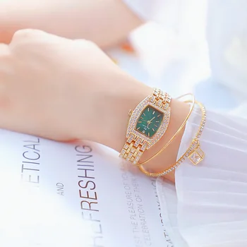 Relogio feminino Femei Ceasuri de Aur Brand de Lux Diamant Pătrat Doamnelor Cuarț Încheietura Ceasuri din oțel Inoxidabil Ceas de sex Feminin 2019
