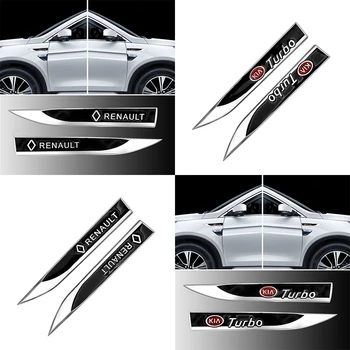 2 buc Masina 3D Metal Autocolant Auto Decal Logo-ul pentru Mercedess Benzs W204 W205 W203 AMGs W213 W176 W211 W209 SLK R171 Audi VWs Bmw-uri