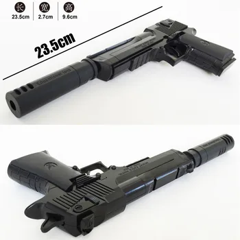Kitoz de Asamblare Pistol de Jucărie Blocuri Pistol Pușcă 3D DIY Model în Miniatură de Plastic Cadou pentru Baiat de Copii Cu Construirea de Instrucțiuni