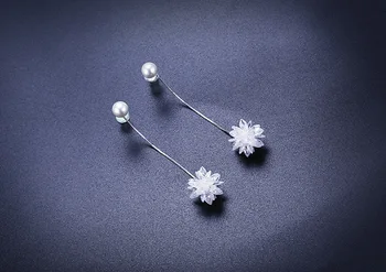 REETI Vânzare Fierbinte Timp flori de Gheață Argint 925 Cercei Pentru Femei Moda Bijuterii argint-bijuterii pendientes