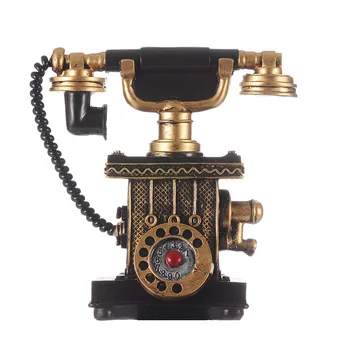 American European De Stil Vechi Clasic De Decorare Captuseala Cameră Granny Chic Telefon Vintage Negru Office Acasă Accesoriu
