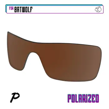 EZReplace Polarizat Lentile de Înlocuire pentru Oakley Batwolf ochelari de Soare - Maro Oglinda