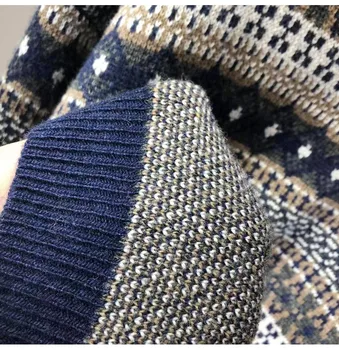 H. SA și Pulovere Femei Pulover Supradimensionat Tricotaje Carouri Epocă Pulovere Maneca Lunga 2020 Streetwear pulovere Trage Femme