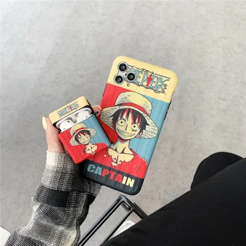 Desene animate One Piece Luffy Zoro ace set cu cască Bluetooth wireless caz Pentru Apple Airpods Pro 3 2 1 Drăguț Valiza Cască husă Moale