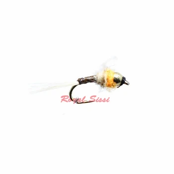 Hot 2 culori opționale 5pcs 16# zbura de pescuit Wolfram cap muștele se scufunda rapid muscă de piatră mayfly nimfe de insectă artificiali în nada