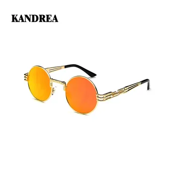 KANDREA 2020 Plastic Nou Clasic Ochelari Cadru de Epocă ochelari de Soare pentru Femei Supradimensionat Design Rotund Ochelari de sex Feminin de Ochelari de Conducere