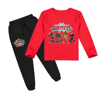 DLF Băieți Copii Haine Copii Gormiti tricou+pantaloni de trening 2 Buc Set Toddler Tinutele Fetelor Sportsuits Copii Casual Desene animate Topuri