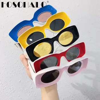 Dreptunghi Steampunk ochelari de Soare Femei Mici Epocă de Brand Designer de Ochelari de Soare Retro Galben doamnelor ochelari de soare Ochelari de sex Feminin Nuante