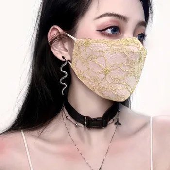 Dantela dublu masca pânză agățat de ureche tip praf respirabil de protecție UV de vară produs nou