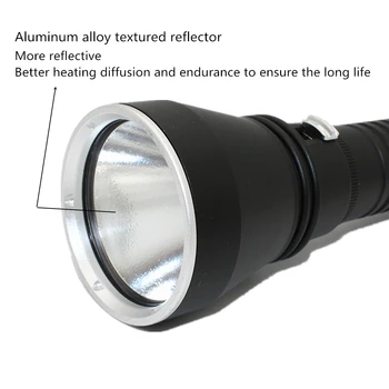 Rezistent la apa Scufundări lanterna puternic XHP70 4200LM XHP50 2600LM LED subacvatice flash de lumină se arunca cu capul Lampa lanterna 26650 18650