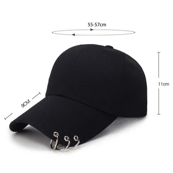 Unisex Casual, Sepci De Baseball Reglabil Snapback Pălării Pentru Bărbați Hip Hop Pălărie Femei Barbati Negru Alb Capac Pălărie Cu Inele