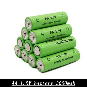 8PCS nou AA 1.5 v baterie de înaltă calitate AA 3000mAh baterie reîncărcabilă Ni-MH Baterie Reîncărcabilă 2A Baterias pentru Lanterna Camera