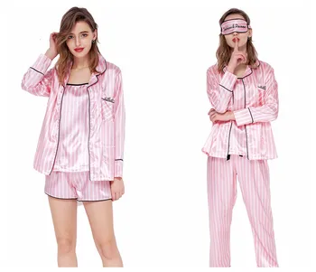 Pijamale de sex Feminin coreeană Șapte Costum Cu Pad Piept Xia Bing Matase cu Maneci Scurte Drăguț Sexy Elevii Pot Purta Haine de Acasă