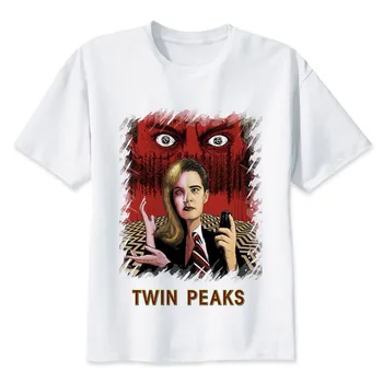 Twin Peaks t camasa Barbati Print T-Shirt de Imprimare de Moda T-Shirt cu Maneci Scurte Gât O Teuri MR2283