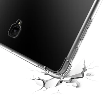 Funda Samsung Galaxy Tab S6 10.5 2019 SM-T860 SM-T865 la Șocuri Moi Coajă de Silicon Transparent TPU Airbag Protecție Coque