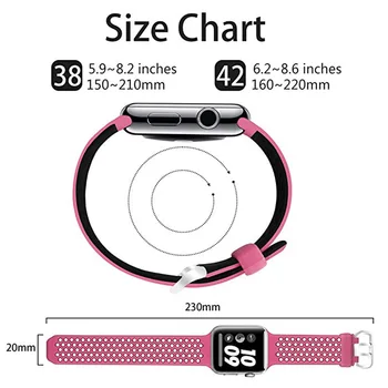 Noi Benzi de Sport pentru Apple Watch 5 4 38MM 42mm Banda de Silicon Curea de schimb pentru IWatch 4 3 2 40 44mm Brățară Accesorii