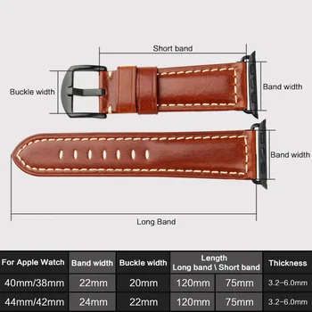 MAIKES Accesorii Ceas din Piele Watchband Pentru Apple Watch Curea 44mm 40mm Seria 1 2 3 4 iWatch & Apple Watch Band 42mm 38mm