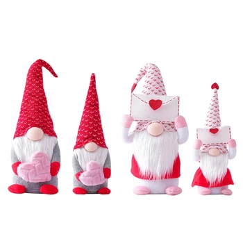 Manual 2021 Plic și Dragoste suedez Santa Gnome Papusa de Plus de Vacanță Figurine de Jucărie de Ziua Îndrăgostiților papusa Ornamente