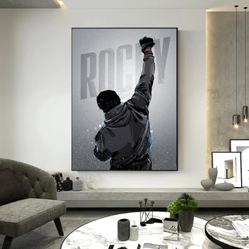 Rocky Balboa Box, Culturism, Panza Pictura, Postere si Printuri de Arta de Perete Imagine Motivațională pentru Living Decorul Camerei Cuadros