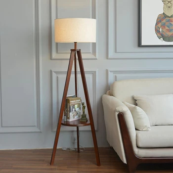 Nordic lemn lampa de podea moda si simplu lampa de podea de bună calitate E27 lampă de picioare Europa lampă lampă de picioare