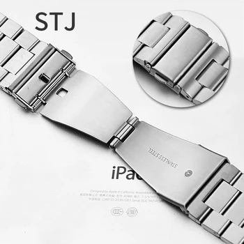 STJ din Oțel Inoxidabil Curea Pentru Apple Watch Band Serie SE/6/5/4/3/2/1 38mm 42mm Sport Metal Watchband Pentru iwatch 40mm 44mm