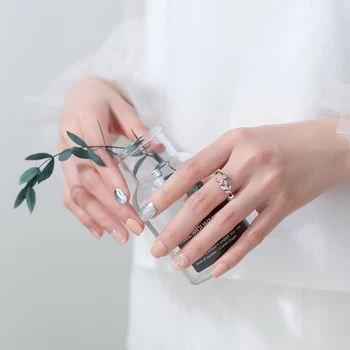 Modian Nunta Inel de Logodna pentru Femei Argint 925 Stralucitor Zirconiu Ramură de Copac Frunze Deschide Inel Reglabil Bijuterii Fine