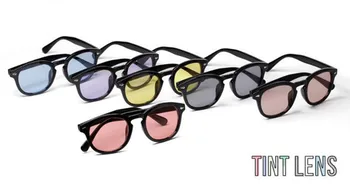 Vintage ochelari de Soare Plin Rim johnny depp Bărbați Femei de Moda de Lumina Colorate Ochelari de Soare miopie Rx capabil de Calculator Anti Acoperire Pro
