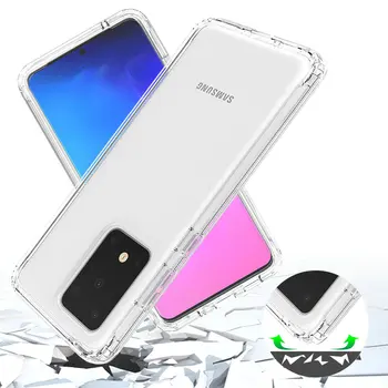 360 de Protecție Cristal Etui pentru Samsung S20 Ultra Caz Capacul din Spate Transparent Shell pentru Samsung Galaxy S20 Caz S20 Plus Coque